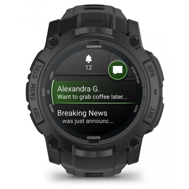 Garmin - Instinct 3 Tactical Edition 3,3 cm (1.3") AMOLED 50 mm Digital 416 x 416 Pixeles Negro GPS (satélite)