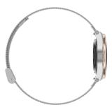 Ksix - Smartwatch Lya, Pantalla AMOLED 1.19", Autonomía 5 días, Correa metal y silicona, Modos deporte y salud, Llamadas, Plata