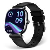 Ksix - Smartwatch Iria, Pantalla AMOLED 1.7", Autonomía 4 días, Correa metal y silicona, Modos deporte y salud, Llamadas, Negro