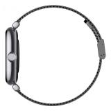 Ksix - Smartwatch Iria, Pantalla AMOLED 1.7", Autonomía 4 días, Correa metal y silicona, Modos deporte y salud, Llamadas, Negro