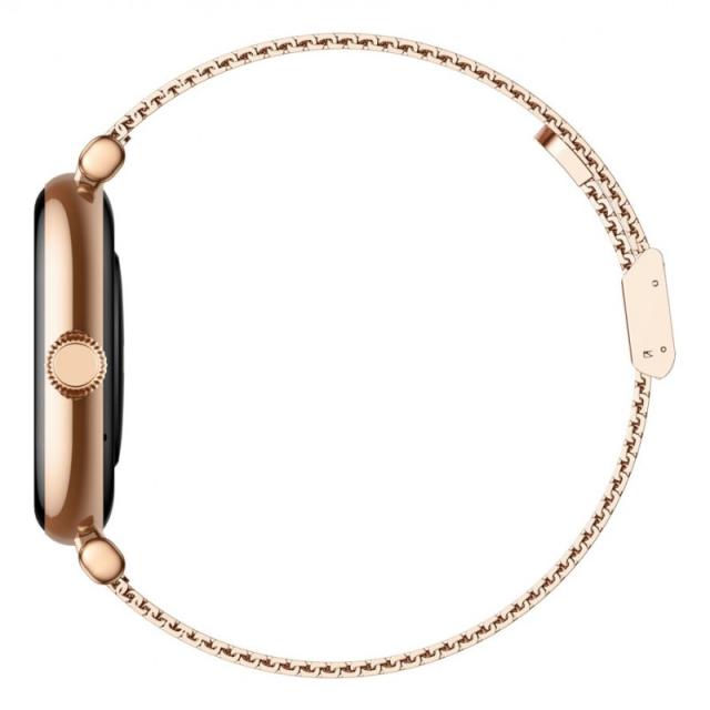 Ksix - Smartwatch Iria, Pantalla AMOLED 1.7", Autonomía 4 días, Correa metal y silicona, Modos deporte y salud, Llamadas, Rosa