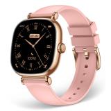 Ksix - Smartwatch Iria, Pantalla AMOLED 1.7", Autonomía 4 días, Correa metal y silicona, Modos deporte y salud, Llamadas, Rosa