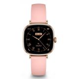 Ksix - Smartwatch Iria, Pantalla AMOLED 1.7", Autonomía 4 días, Correa metal y silicona, Modos deporte y salud, Llamadas, Rosa