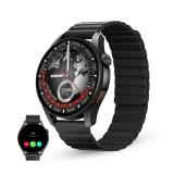 Ksix - Smartwatch Horizon, GPS, Pantalla AMOLED 1.43", Autonomía 10 días, Brújula digital, 3 ATM, Modo deporte y salud, Negro
