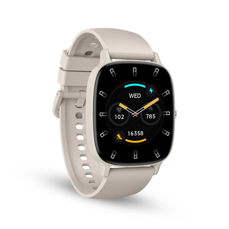 Ksix - Smartwatch Pulse, Pantalla 1.83", Autonomía 7 días, Modo deporte y salud, Llamadas, IP68, Beige