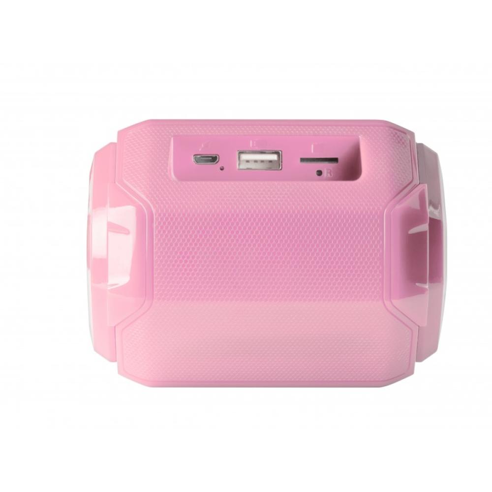 Mars Gaming - MSBAXP, Altavoz Bluetooth RGB, Compacto,10W, USB/MicroSD/Radio, Rosa