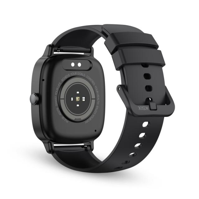 Ksix - Smartwatch Pulse, Pantalla 1.83", Autonomía 7 días, Modo deporte y salud, Llamadas, IP68, Negro