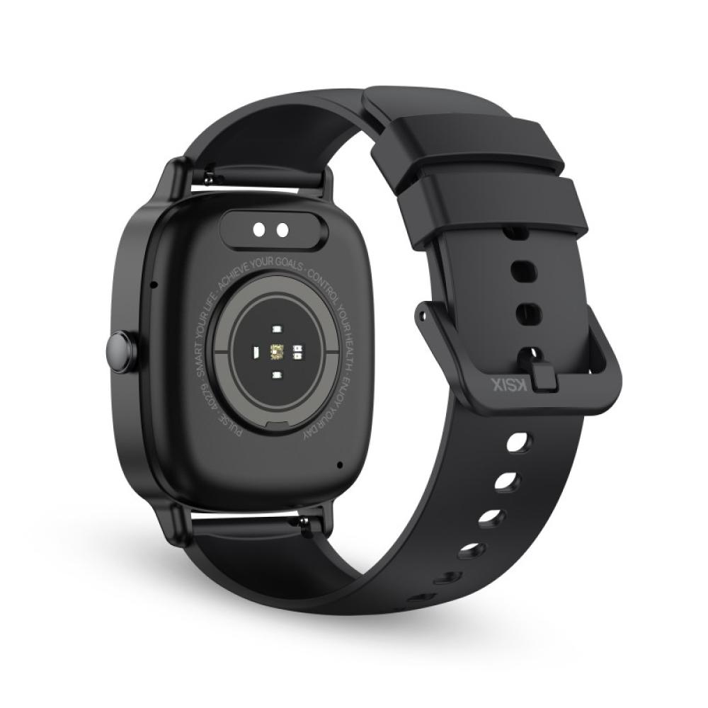 Ksix - Smartwatch Pulse, Pantalla 1.83", Autonomía 7 días, Modo deporte y salud, Llamadas, IP68, Negro