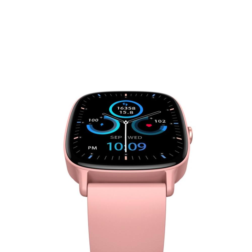 Ksix - Smartwatch Pulse, Pantalla 1.83", Autonomía 7 días, Modo deporte y salud, Llamadas, IP68, Rosa