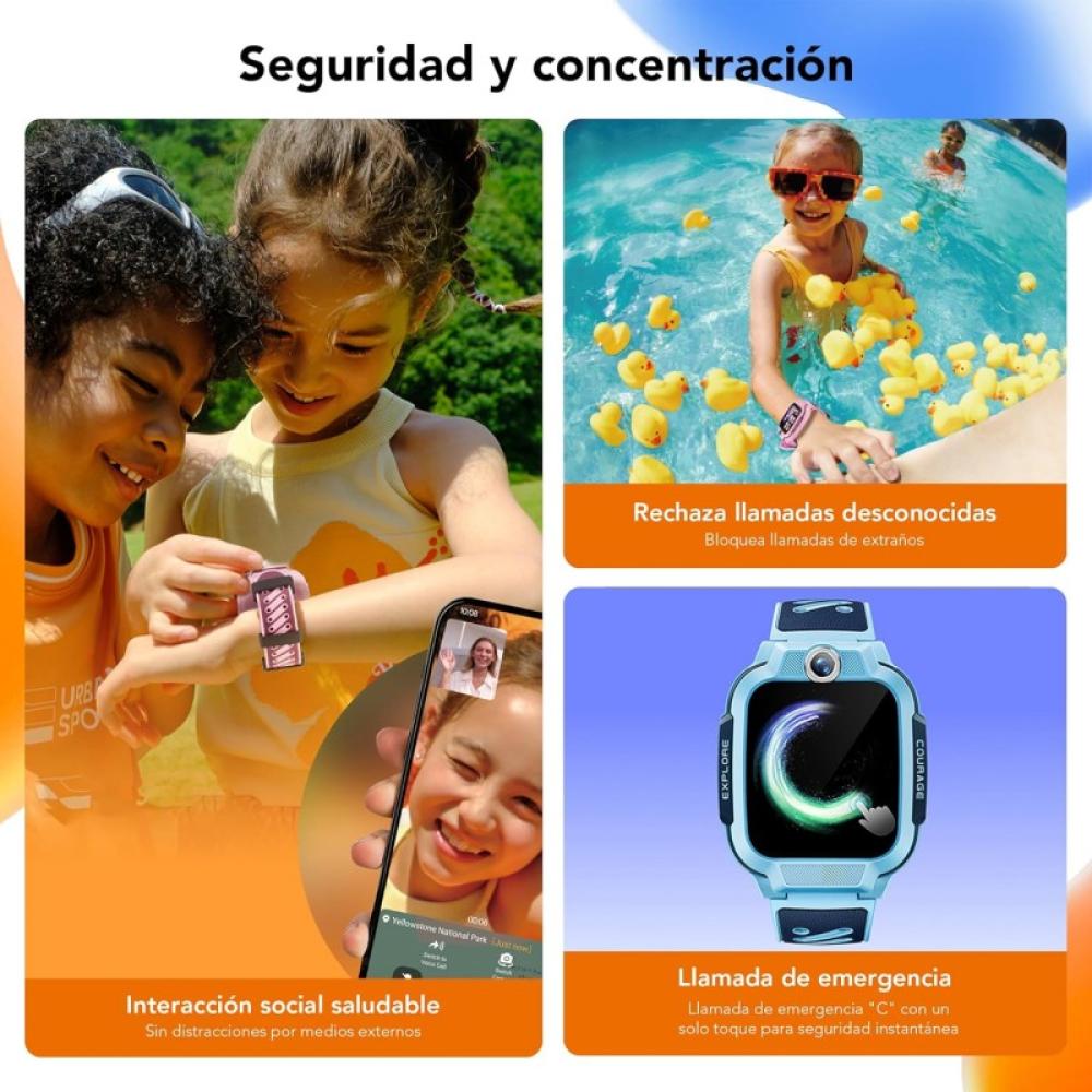 imoo - 2026Z3PINK Relojes inteligentes y deportivos Digital Verde GPS (satélite)