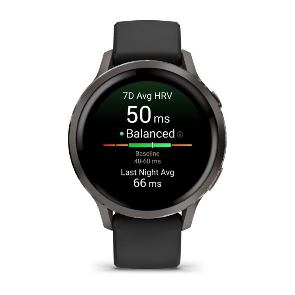Garmin - Venu 4 3,05 cm (1.2") AMOLED 41 mm Digital 390 x 390 Pixeles Pantalla táctil Negro Wifi GPS (satélite)