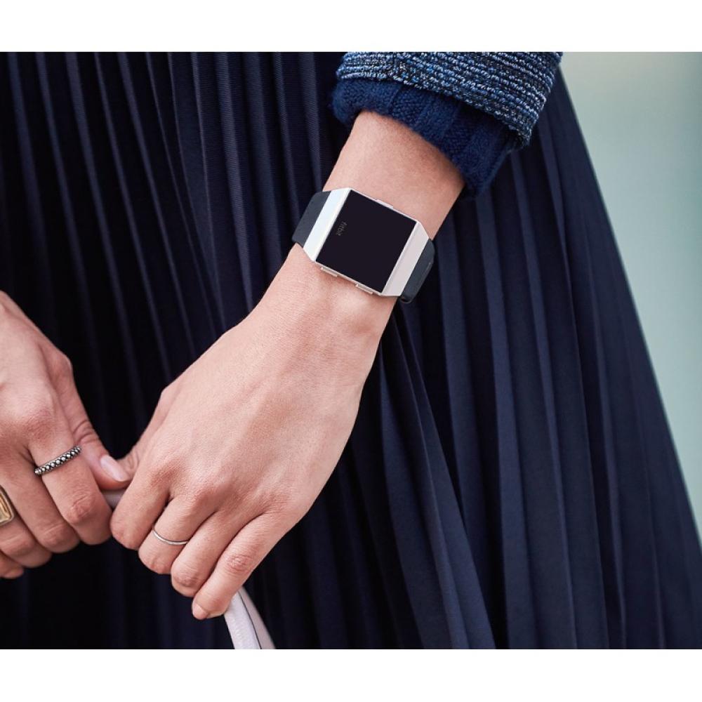 Fitbit - FB-164LBNVS Grupo de rock Negro Aluminio, Elastómero