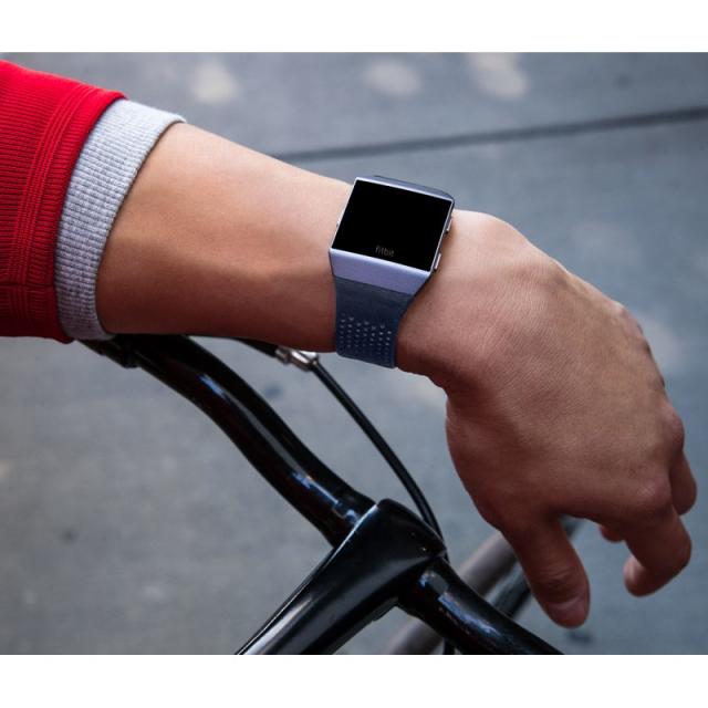 Fitbit - FB-164LBNVS Grupo de rock Negro Aluminio, Elastómero