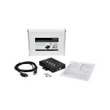 StarTech.com - Adaptador Hub Serie RS232/RS485/RS422 a 4 puertos USB - Convertidor Ladrón USB 2.0 a Serial DB9 - IP30 - de Monta