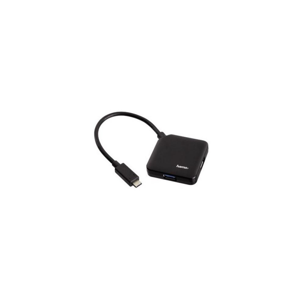 Hama - 00135750 hub de interfaz USB 3.2 Gen 1 (3.1 Gen 1) Type-C 5000 Mbit/s Negro
