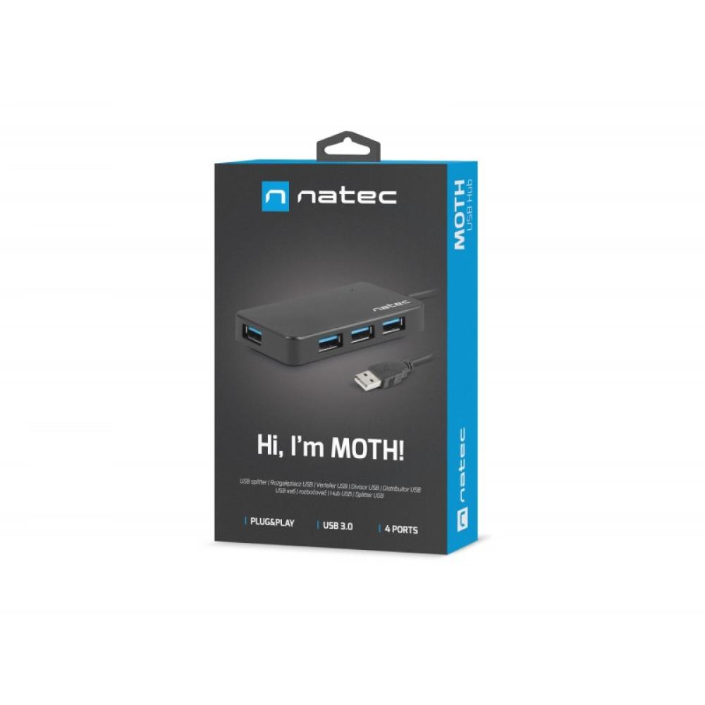 NATEC - Moth USB 2.0 5000 Mbit/s Negro