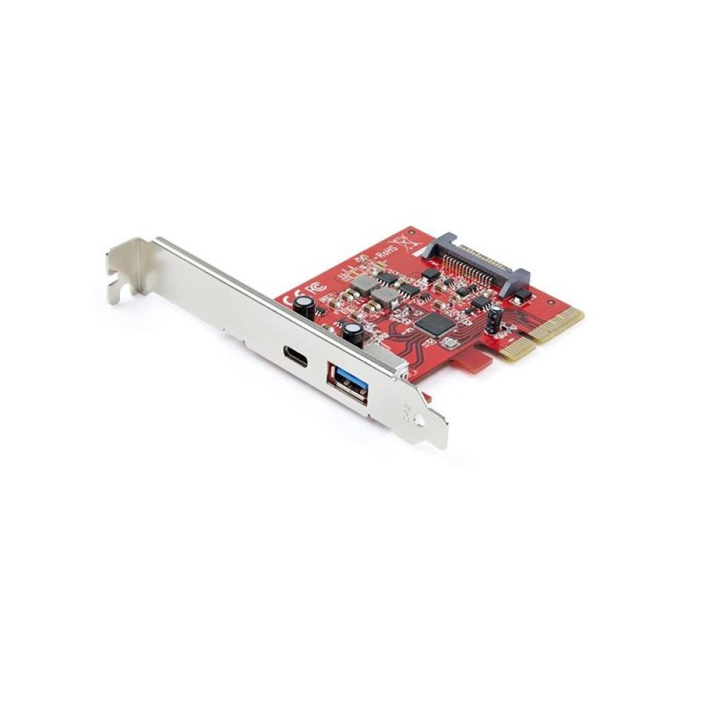StarTech.com - Tarjeta PCI Express USB-C USB-A de 2 Puertos - USB 3.2 Gen 2 (10Gbps) Tipo C - Hub Interno USB para Windows Mac y