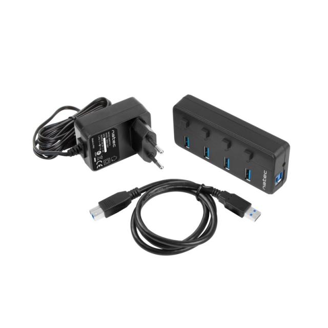 NATEC - MANTIS USB 2.0 Type-B 5000 Mbit/s Negro