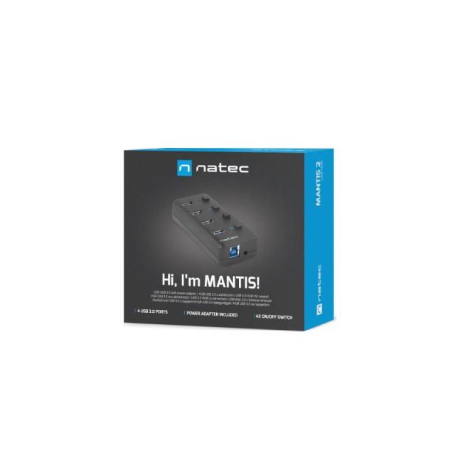 NATEC - MANTIS USB 2.0 Type-B 5000 Mbit/s Negro