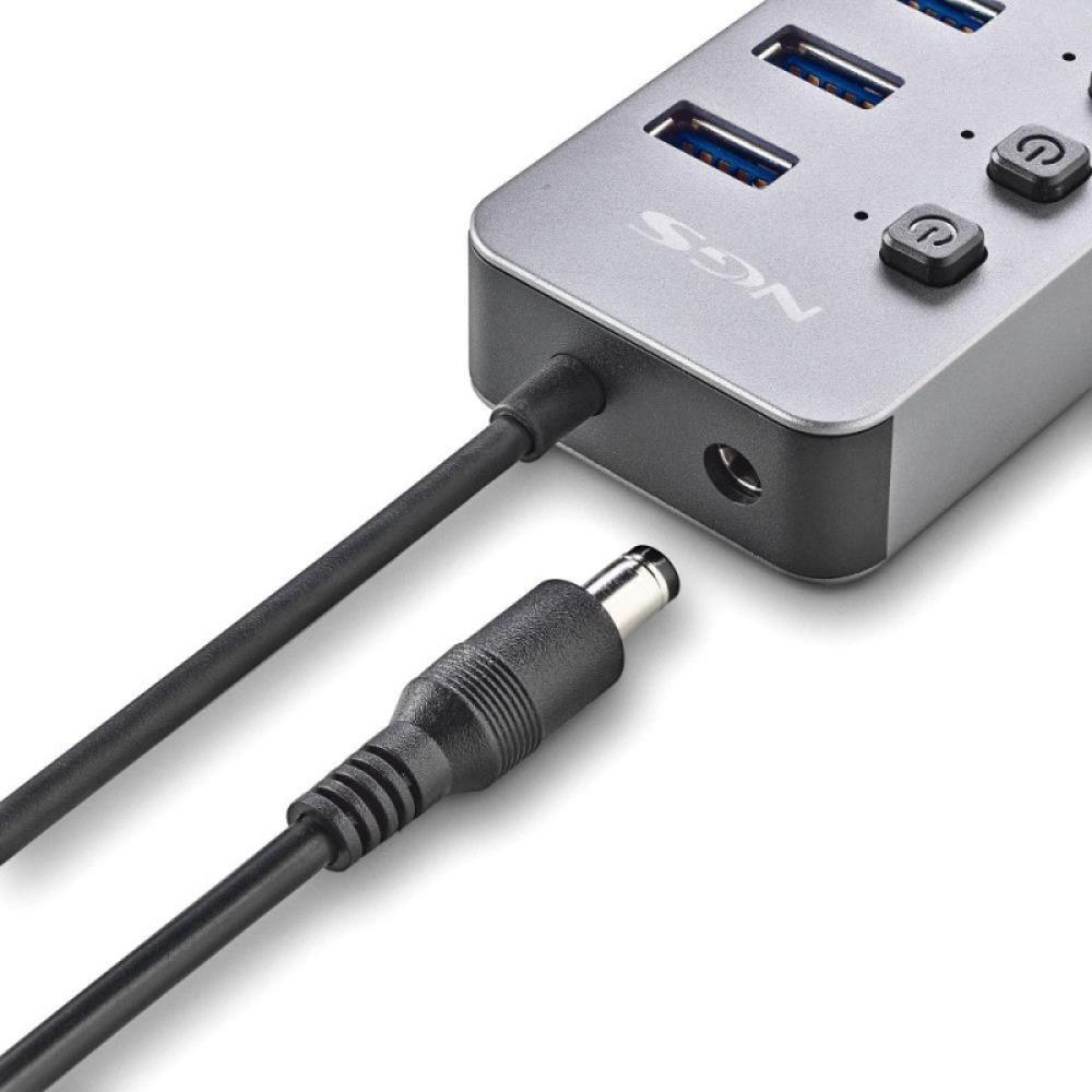 NGS - IHUB 10 USB 3.2 Gen 1 (3.1 Gen 1) Type-A 5000 Mbit/s Negro