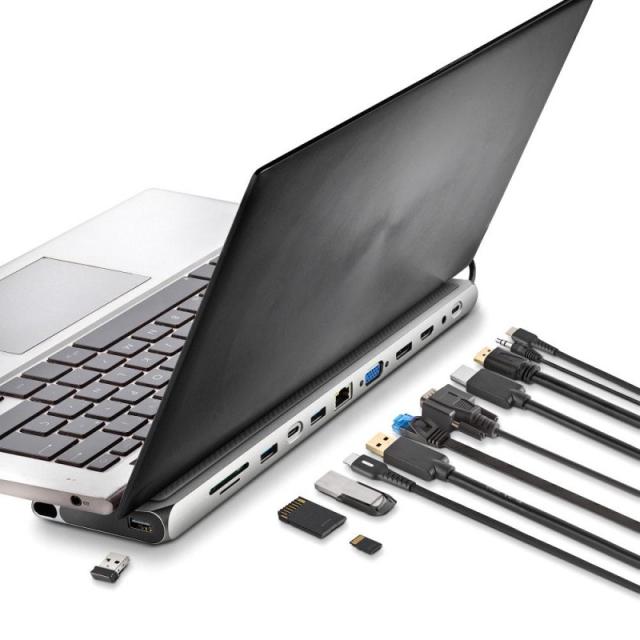 NGS - WONDERDOCK 12 PRO USB Tipo C Plata