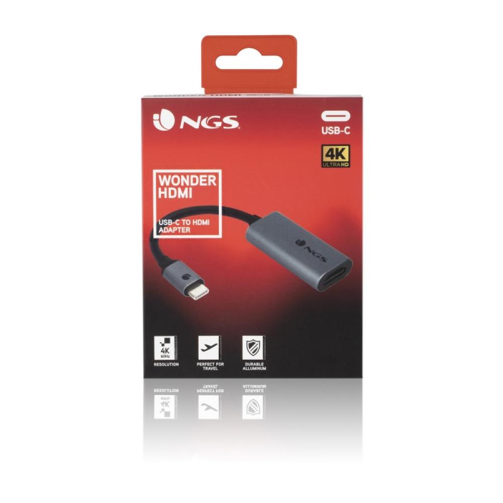 NGS - WONDERHDMI Adaptador gráfico USB Negro, Gris
