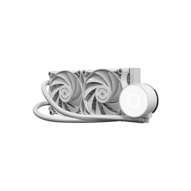 Mars Gaming - ML-PRO240, Refrigeración Líquida CPU Profesional, TDP 450W, 2 Ventiladores FDB Ultra-silenciosos, Bomba Opti-Chamb