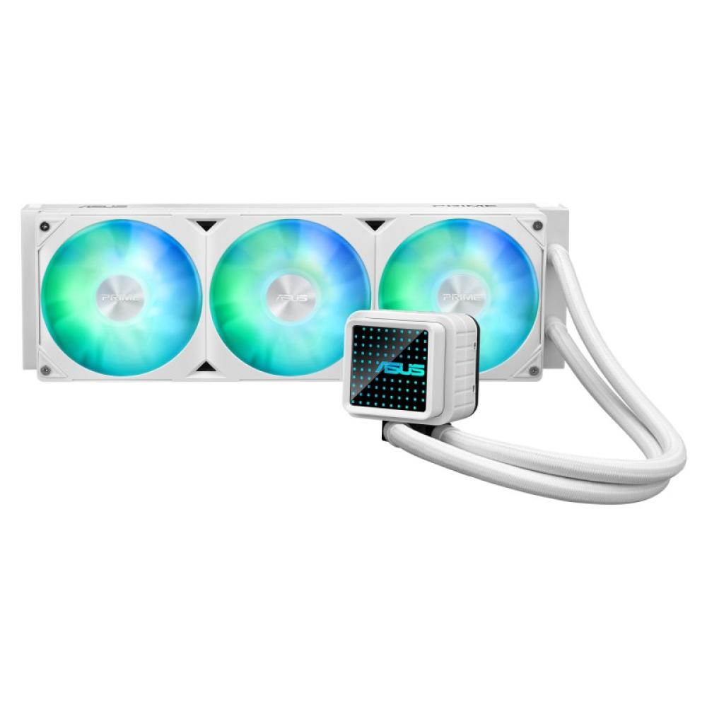 ASUS - Prime LC 360 ARGB White Edition Procesador Sistema de refrigeración líquida todo en uno 12 cm Blanco 1 pieza(s)
