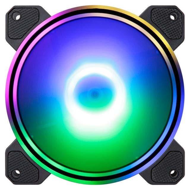 Hiditec - N9-ARGB Carcasa del ordenador Ventilador 12 cm Negro