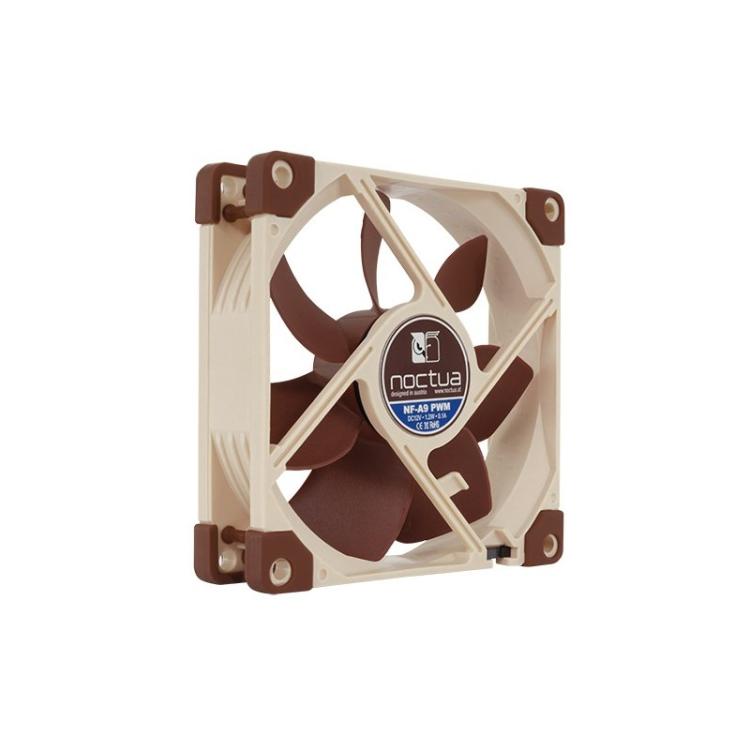 Noctua - NF-A9 PWM sistema de refrigeración para ordenador Carcasa del ordenador Ventilador 9,2 cm Beige, Marrón