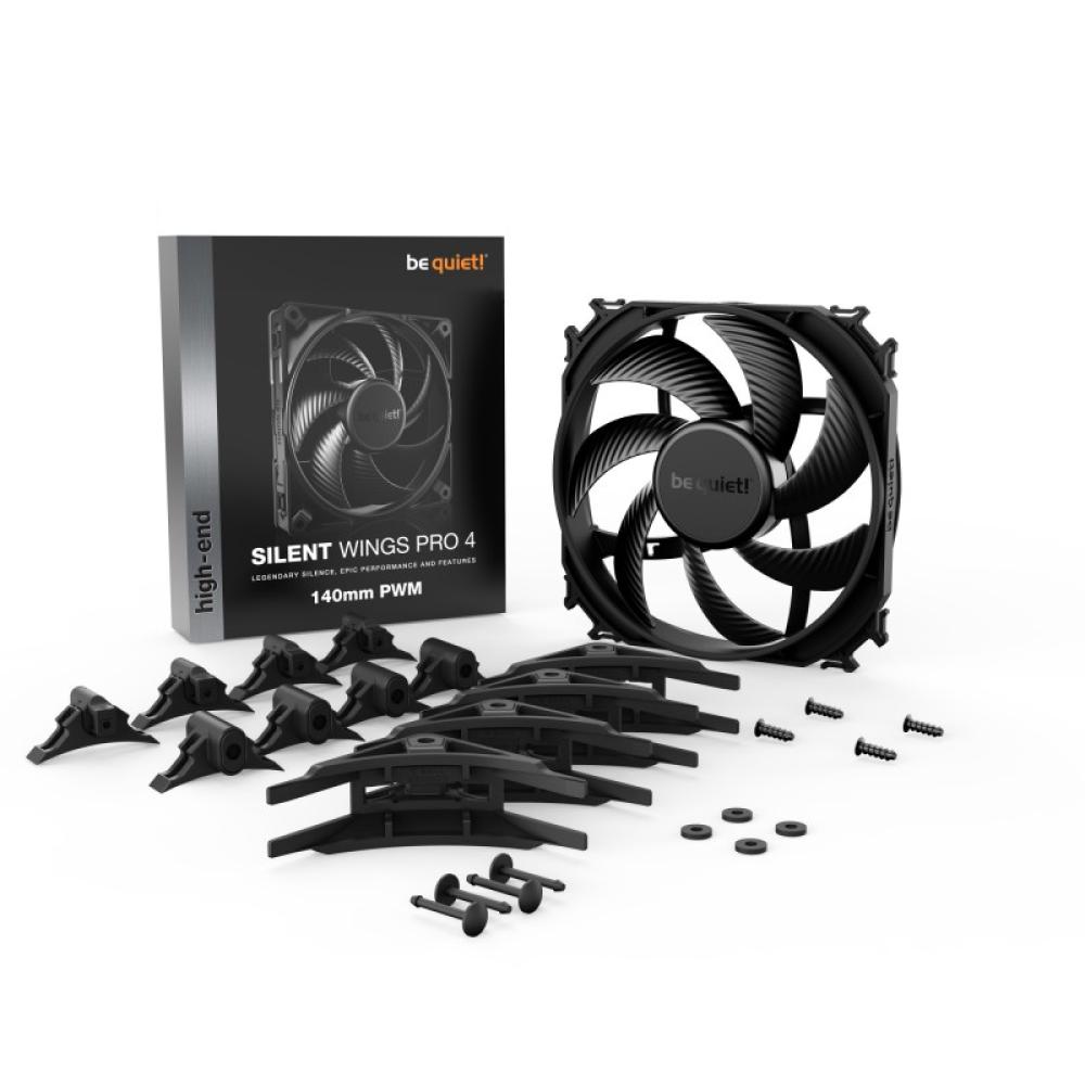 be quiet! - SILENT WINGS PRO 4 / 140mm PWM Carcasa del ordenador Ventilador 14 cm Negro 1 pieza(s)