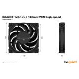 be quiet! - SILENT WINGS 4 / 120mm PWM high-speed Carcasa del ordenador Ventilador 12 cm Negro 1 pieza(s)