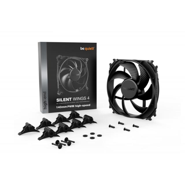 be quiet! - SILENT WINGS 4 / 140mm PWM high-speed Carcasa del ordenador Ventilador 14 cm Negro 1 pieza(s)