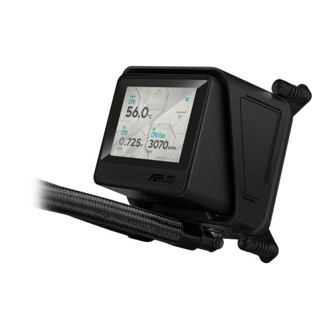 ASUS - MAX GAMING LC 360 ARGB LCD Procesador Sistema de refrigeración líquida todo en uno 12 cm Negro