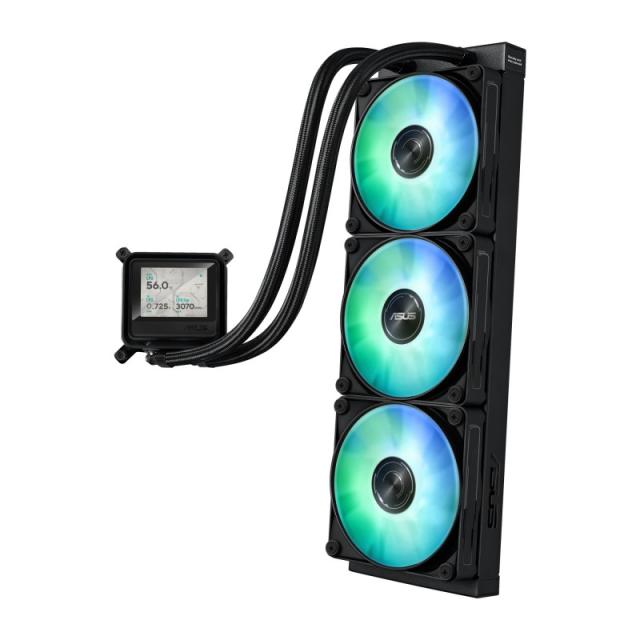 ASUS - MAX GAMING LC 360 ARGB LCD Procesador Sistema de refrigeración líquida todo en uno 12 cm Negro