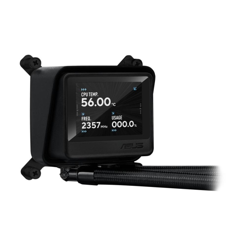 ASUS - MAX GAMING LC 360 ARGB LCD Procesador Sistema de refrigeración líquida todo en uno 12 cm Negro