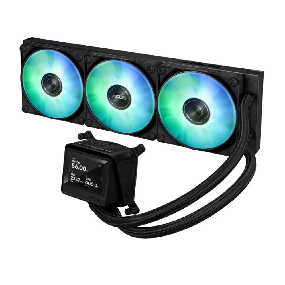 ASUS - MAX GAMING LC 360 ARGB LCD Procesador Sistema de refrigeración líquida todo en uno 12 cm Negro