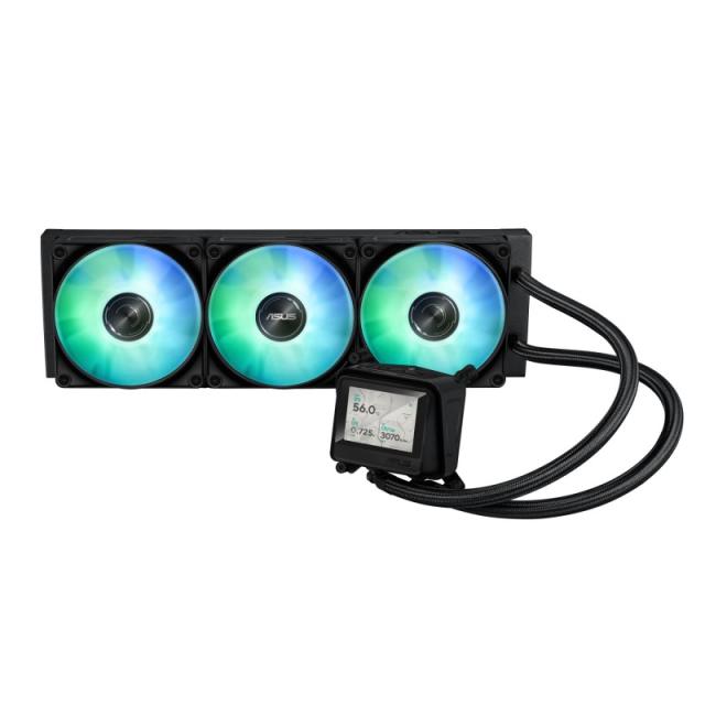 ASUS - MAX GAMING LC 360 ARGB LCD Procesador Sistema de refrigeración líquida todo en uno 12 cm Negro