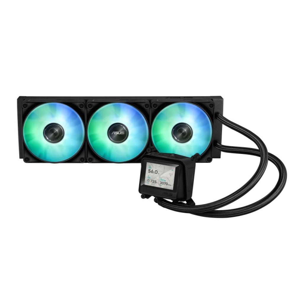 ASUS - MAX GAMING LC 360 ARGB LCD Procesador Sistema de refrigeración líquida todo en uno 12 cm Negro