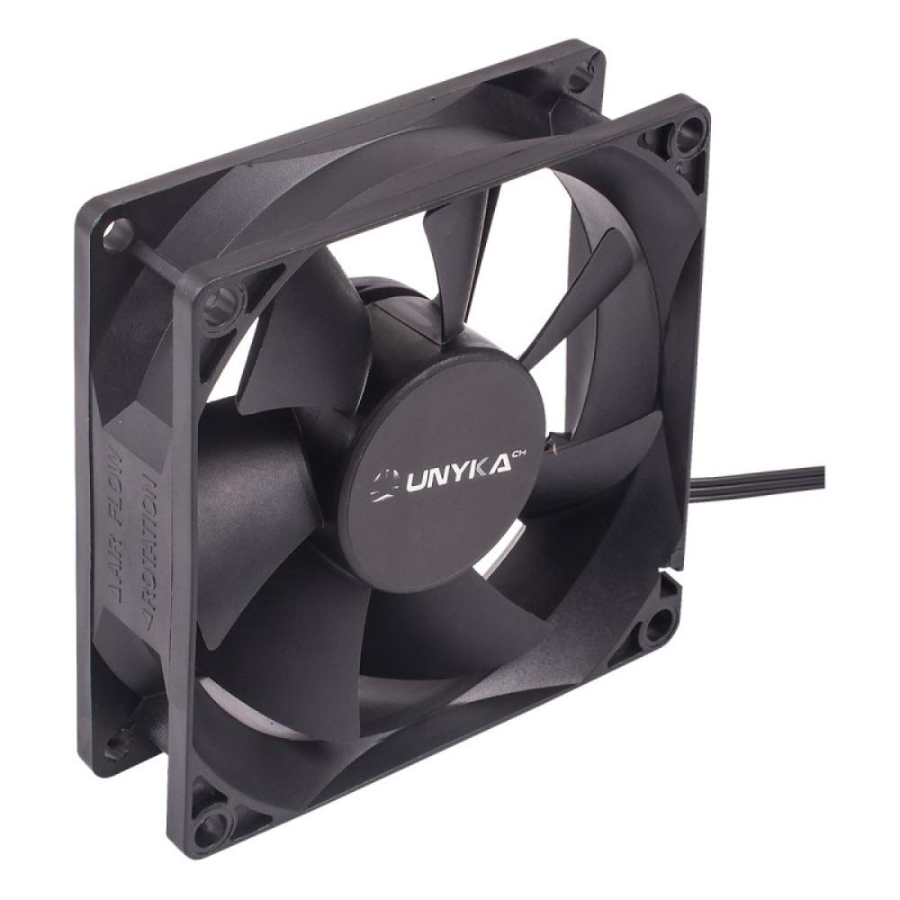 UNYKAch - 51786 computer cooling system Carcasa del ordenador Ventilador 8 cm Negro