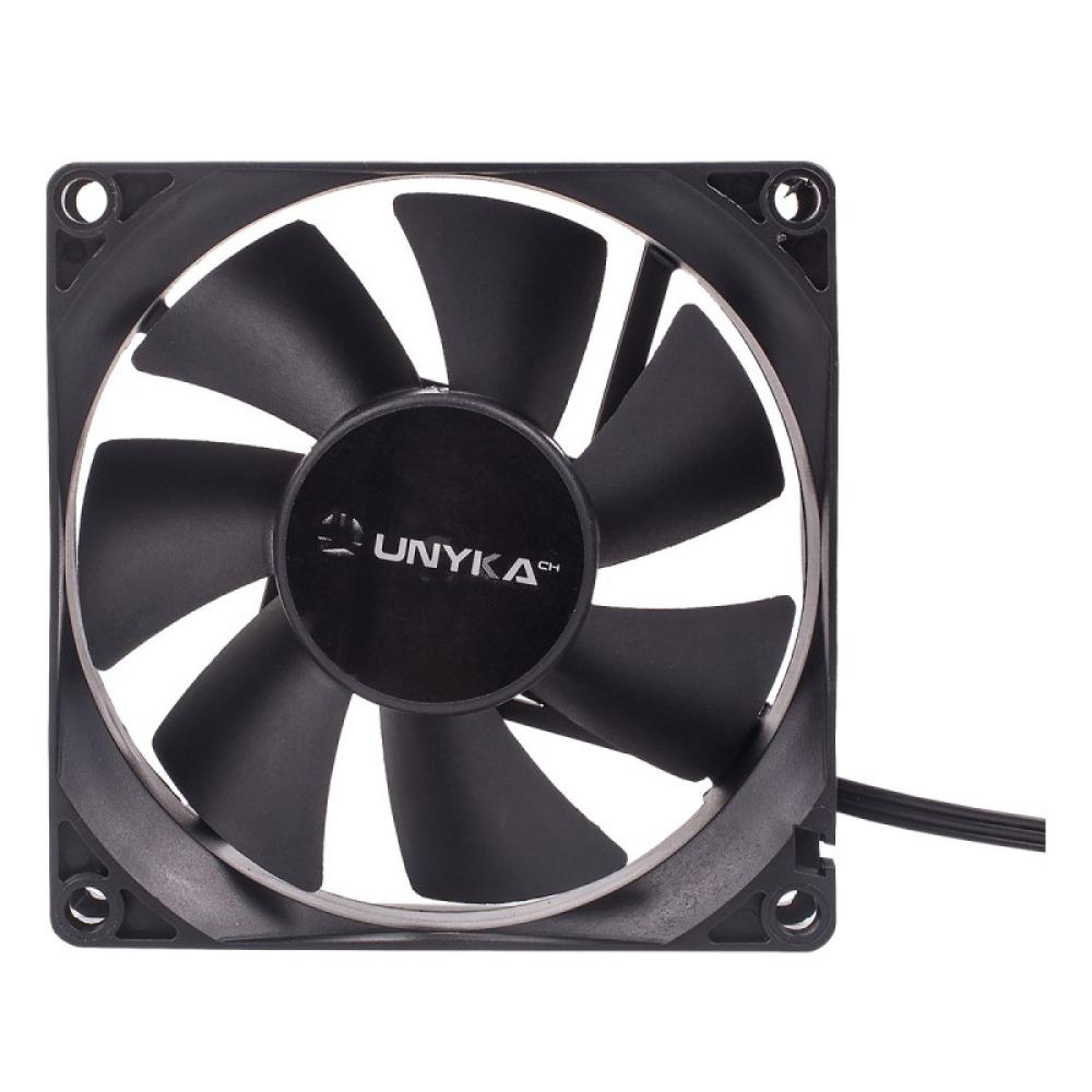 UNYKAch - 51786 computer cooling system Carcasa del ordenador Ventilador 8 cm Negro