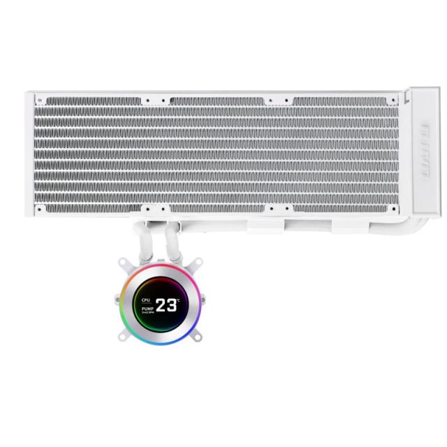Lian Li - GA II Hydroshift II LCD-C 360N Procesador Sistema de refrigeración líquida todo en uno Blanco