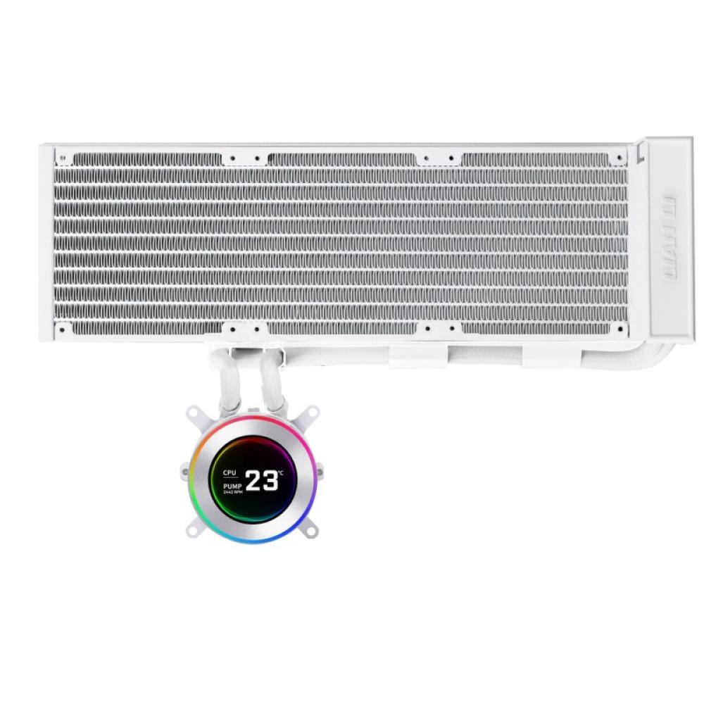 Lian Li - GA II Hydroshift II LCD-C 360N Procesador Sistema de refrigeración líquida todo en uno Blanco
