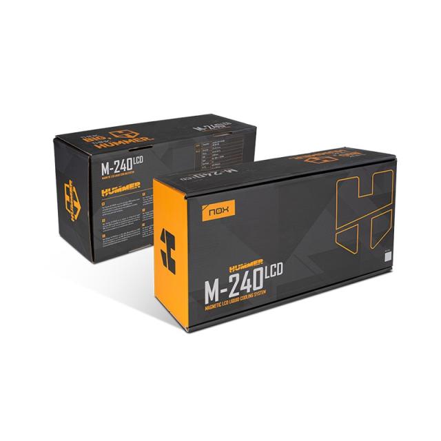 NOX - Hummer M-240 LCD/Kit RL Magnético ARGB Blanco