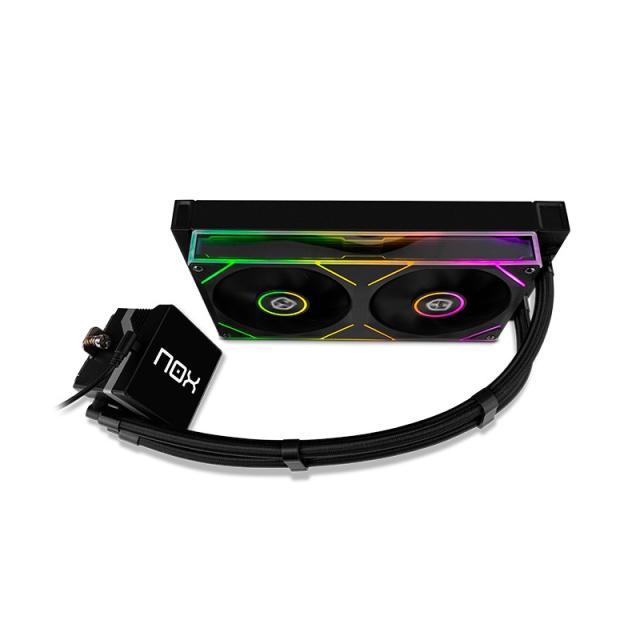 NOX - Hummer M-240 LCD/Kit RL Magnético ARGB Negro