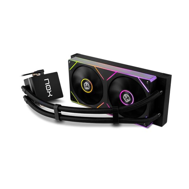 NOX - Hummer M-240 LCD/Kit RL Magnético ARGB Negro