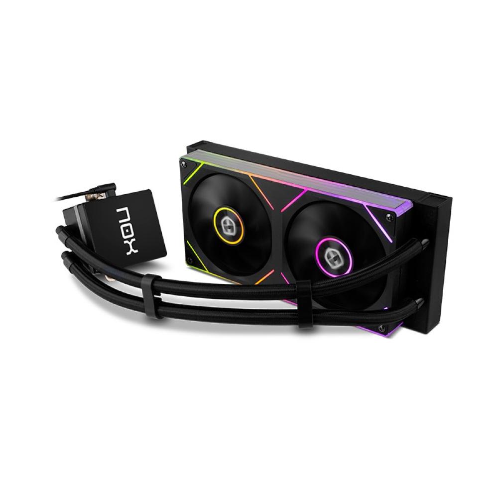 NOX - Hummer M-240 LCD/Kit RL Magnético ARGB Negro