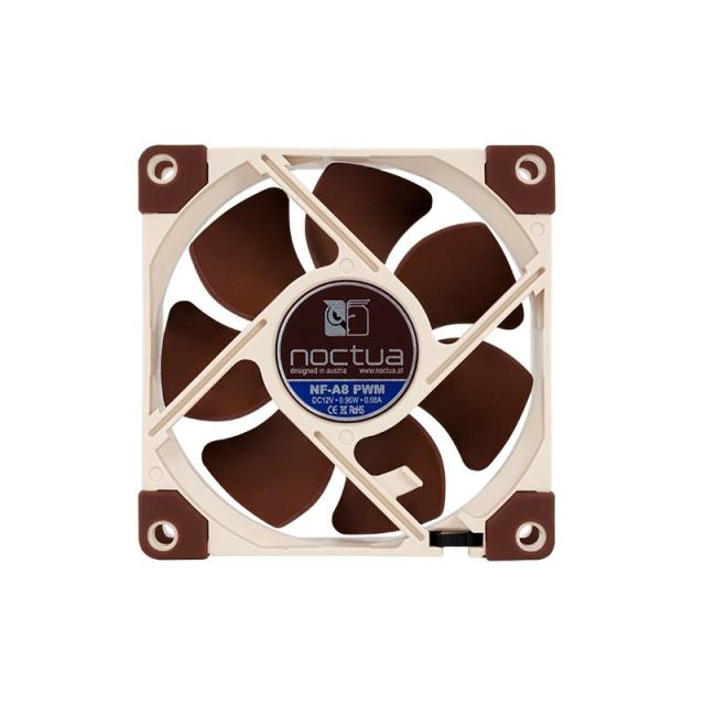 Noctua - NF-A8 PWM sistema de refrigeración para ordenador Carcasa del ordenador Ventilador 8 cm Beige, Marrón