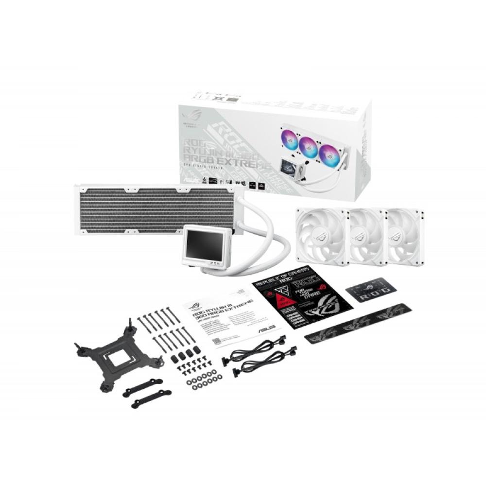 ASUS - ROG RYUJIN III 360 ARGB EXTREME WHT Procesador Sistema de refrigeración líquida todo en uno 12 cm Blanco 1 pieza(s)