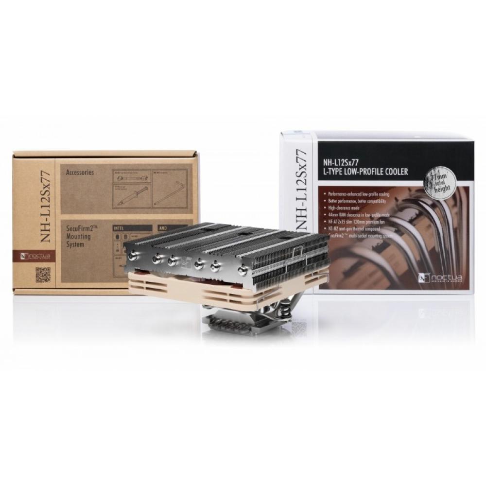 Noctua - NH-L12SX77 sistema de refrigeración para ordenador Procesador Disipador térmico/Radiador 12 cm Beige, Níquel 1 pieza(s)